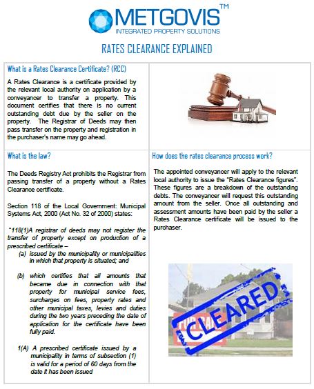 Rates Clearances (Explained) Newsletter - June 2016